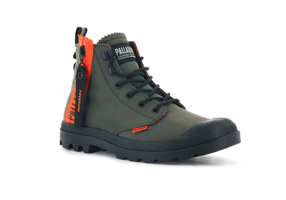 Botas Palladium PAMPA UNLOCKED Hombre Verde Oliva | Costa Rica-98517